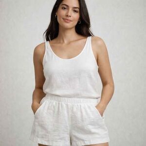 Cat & Jack Girls Knit Shorts White XXL 16/18 NWT